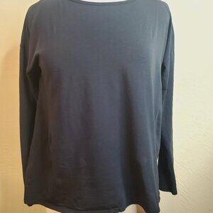 Lululemon Back Into It Long Sleeve Shirt Heathered Black Size 4